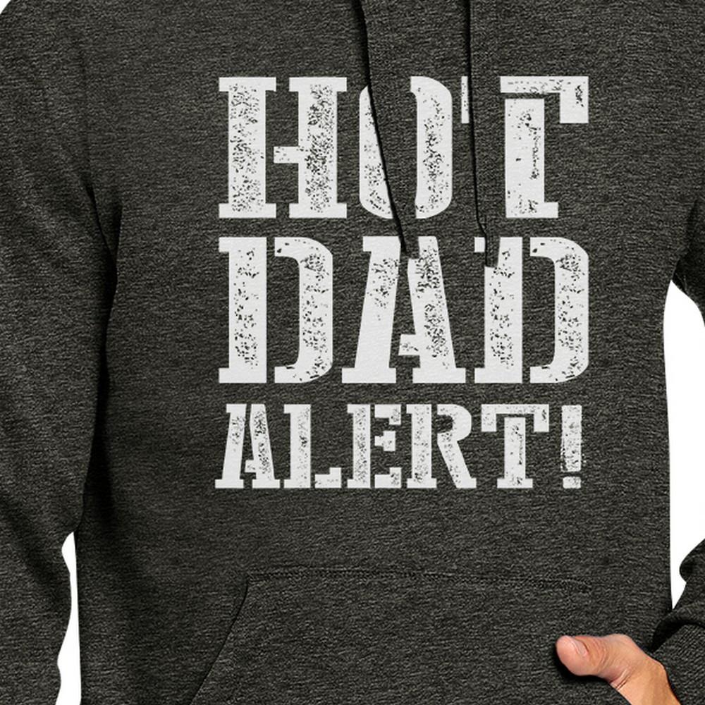 Hot Dad Alert Unisex Dark Gray Pullover Hoodie - Life's Fun Treasures