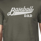 Baseball Dad Men's Dark Gray Cotton Shirt Funny - Life's Fun Treasures