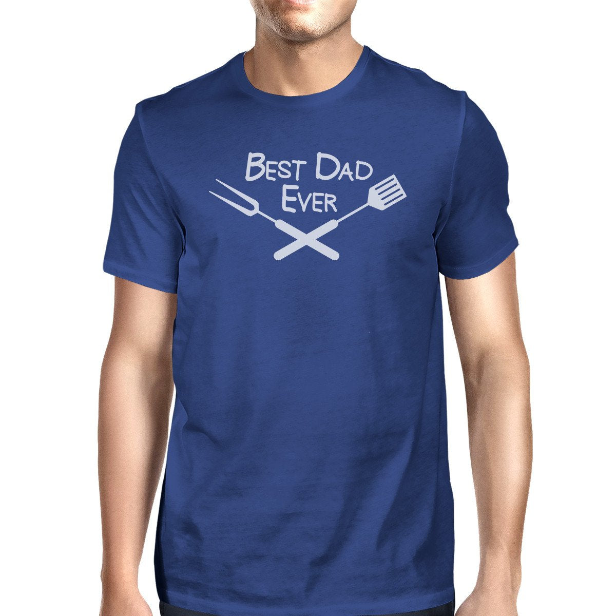 Best Bbq Dad Mens Blue Graphic Tee For Barbeque - Life's Fun Treasures