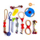 Fast Shipping 10 pcs Assorted Braided Cotton Rope dog Chew toys - Life's Fun Treasures