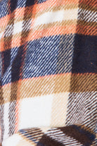 Double Take Plaid Button Front Shirt Jacket with Breast Pockets - Life's Fun Treasures