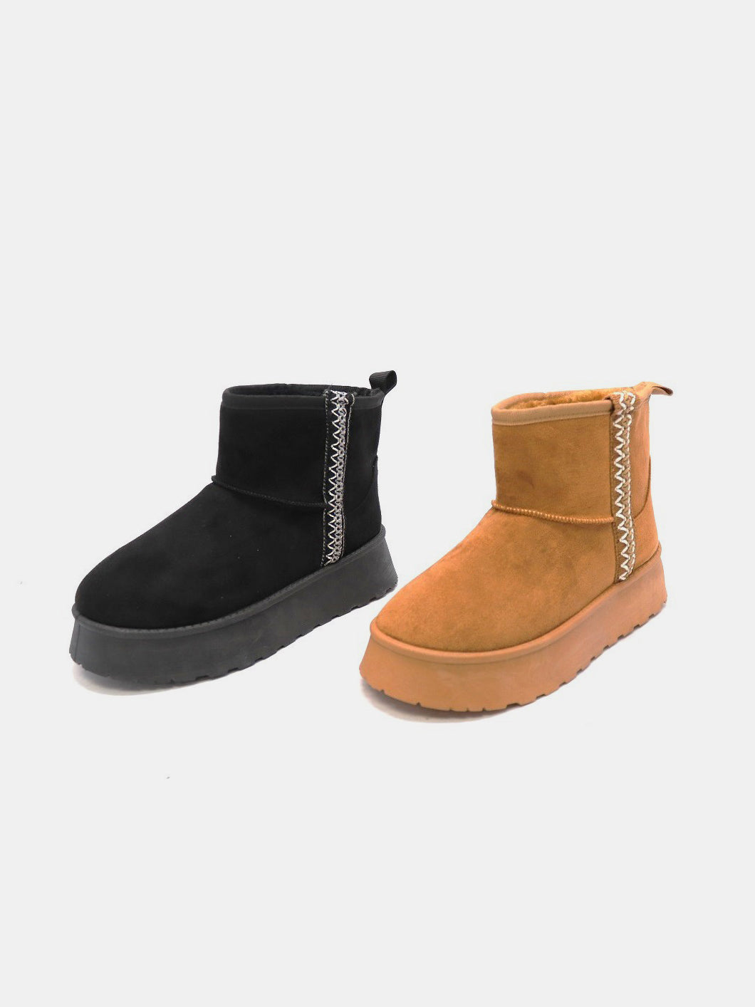 WILD DIVA Round Toe Platform Boots - Life's Fun Treasures
