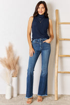 Basic Bae Full Size Ribbed Turtleneck Tank - Life's Fun Treasures