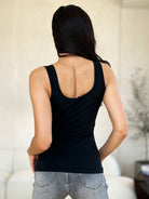 Basic Bae Full Size Square Neck Wide Strap Tank - Life's Fun Treasures