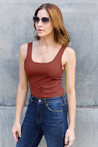 Basic Bae Full Size Square Neck Wide Strap Tank - Life's Fun Treasures