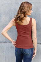 Basic Bae Full Size Square Neck Wide Strap Tank - Life's Fun Treasures