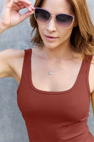 Basic Bae Full Size Square Neck Wide Strap Tank - Life's Fun Treasures
