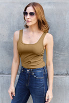 Basic Bae Full Size Square Neck Wide Strap Tank - Life's Fun Treasures