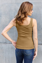 Basic Bae Full Size Square Neck Wide Strap Tank - Life's Fun Treasures