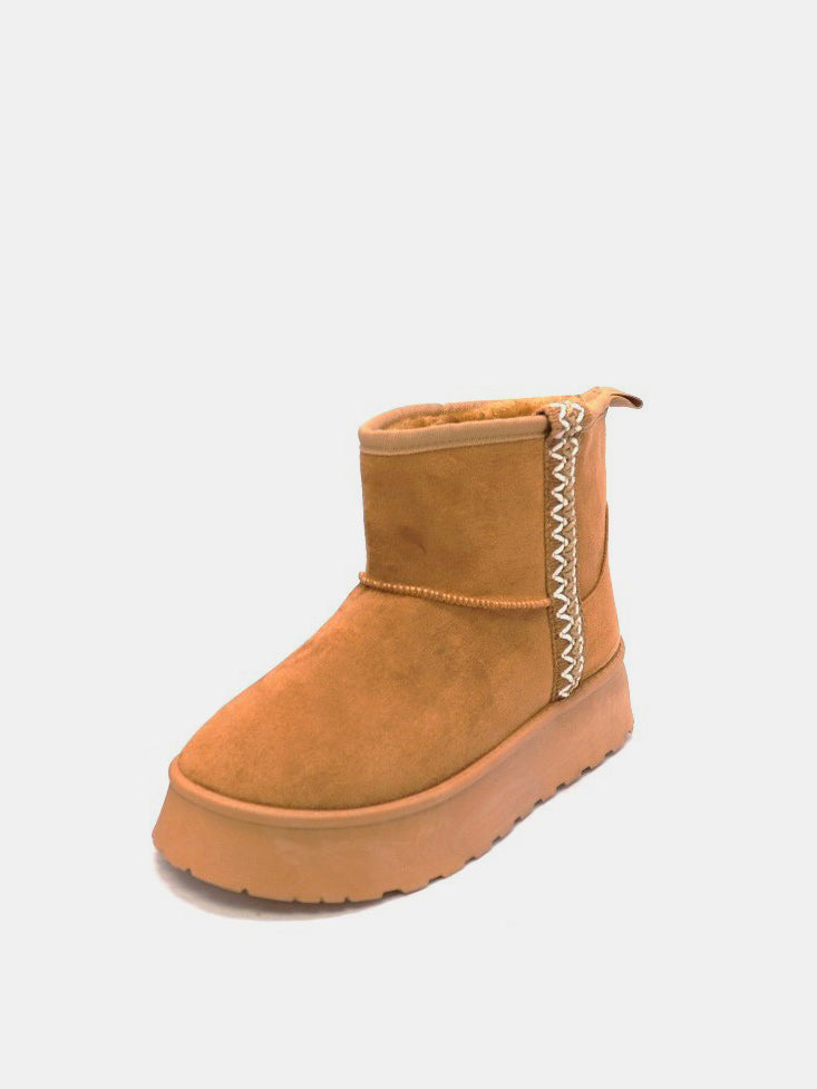 WILD DIVA Round Toe Platform Boots - Life's Fun Treasures