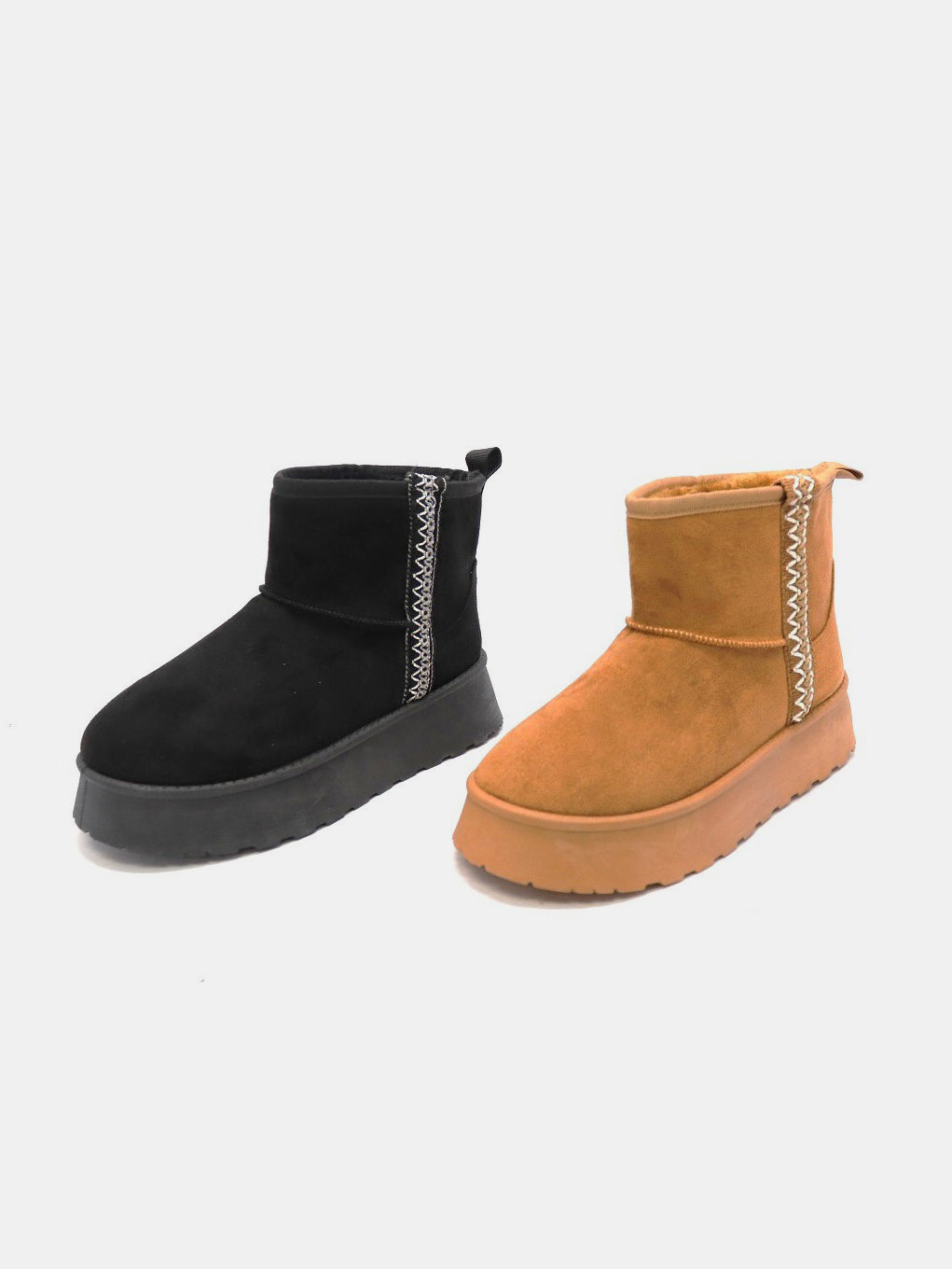 WILD DIVA Round Toe Platform Boots - Life's Fun Treasures