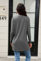 Basic Bae Full Size Open Front Long Sleeve Cardigan with Pockets - Life's Fun Treasures