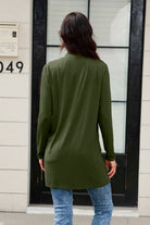 Basic Bae Full Size Open Front Long Sleeve Cardigan with Pockets - Life's Fun Treasures