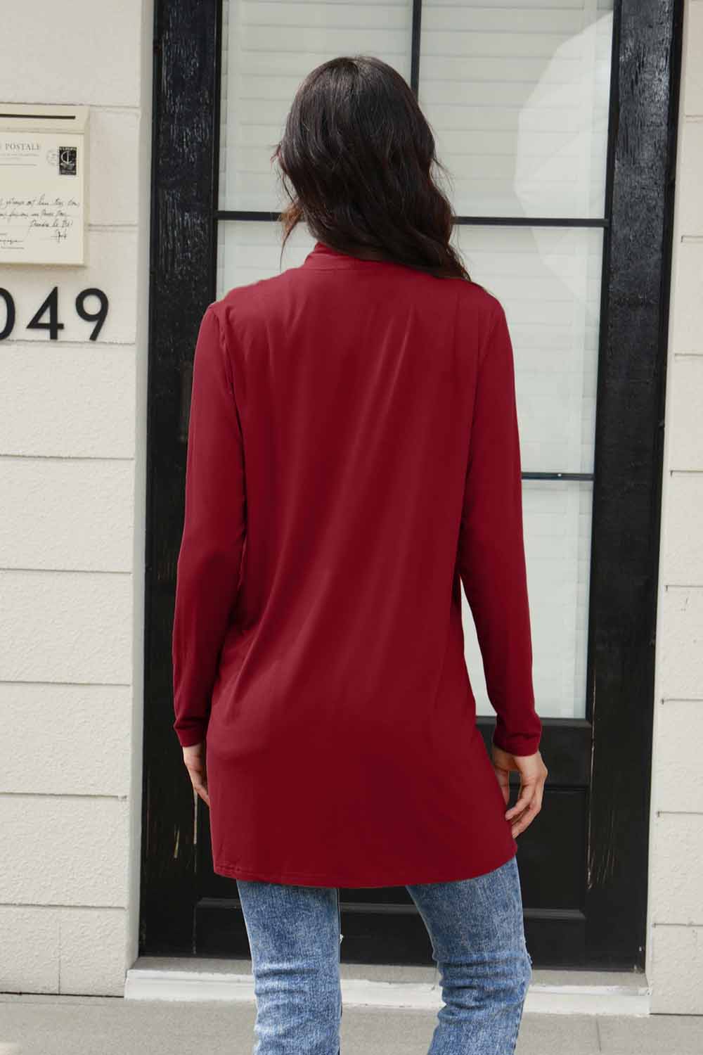 Basic Bae Full Size Open Front Long Sleeve Cardigan with Pockets - Life's Fun Treasures