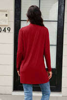 Basic Bae Full Size Open Front Long Sleeve Cardigan with Pockets - Life's Fun Treasures