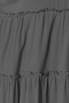 Double Take Half Button Long Sleeve Ruffle Hem Blouse - Life's Fun Treasures