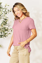 Basic Bae Full Size Round Neck Short Sleeve T-Shirt - Life's Fun Treasures