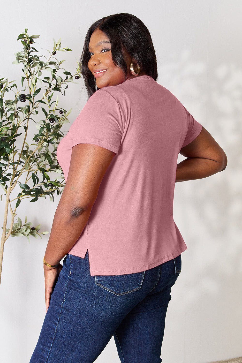 Basic Bae Full Size Round Neck Short Sleeve T-Shirt - Life's Fun Treasures