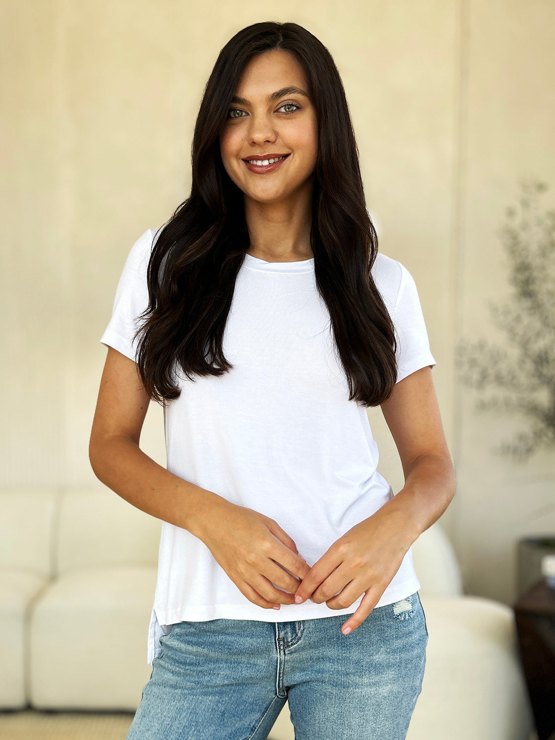 Basic Bae Full Size Round Neck Short Sleeve T-Shirt - Life's Fun Treasures