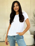 Basic Bae Full Size Round Neck Short Sleeve T-Shirt - Life's Fun Treasures