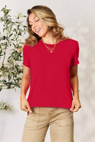 Basic Bae Full Size Round Neck Short Sleeve T-Shirt - Life's Fun Treasures