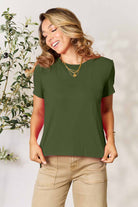 Basic Bae Full Size Round Neck Short Sleeve T-Shirt - Life's Fun Treasures