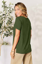 Basic Bae Full Size Round Neck Short Sleeve T-Shirt - Life's Fun Treasures