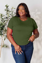 Basic Bae Full Size Round Neck Short Sleeve T-Shirt - Life's Fun Treasures
