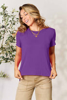 Basic Bae Full Size Round Neck Short Sleeve T-Shirt - Life's Fun Treasures