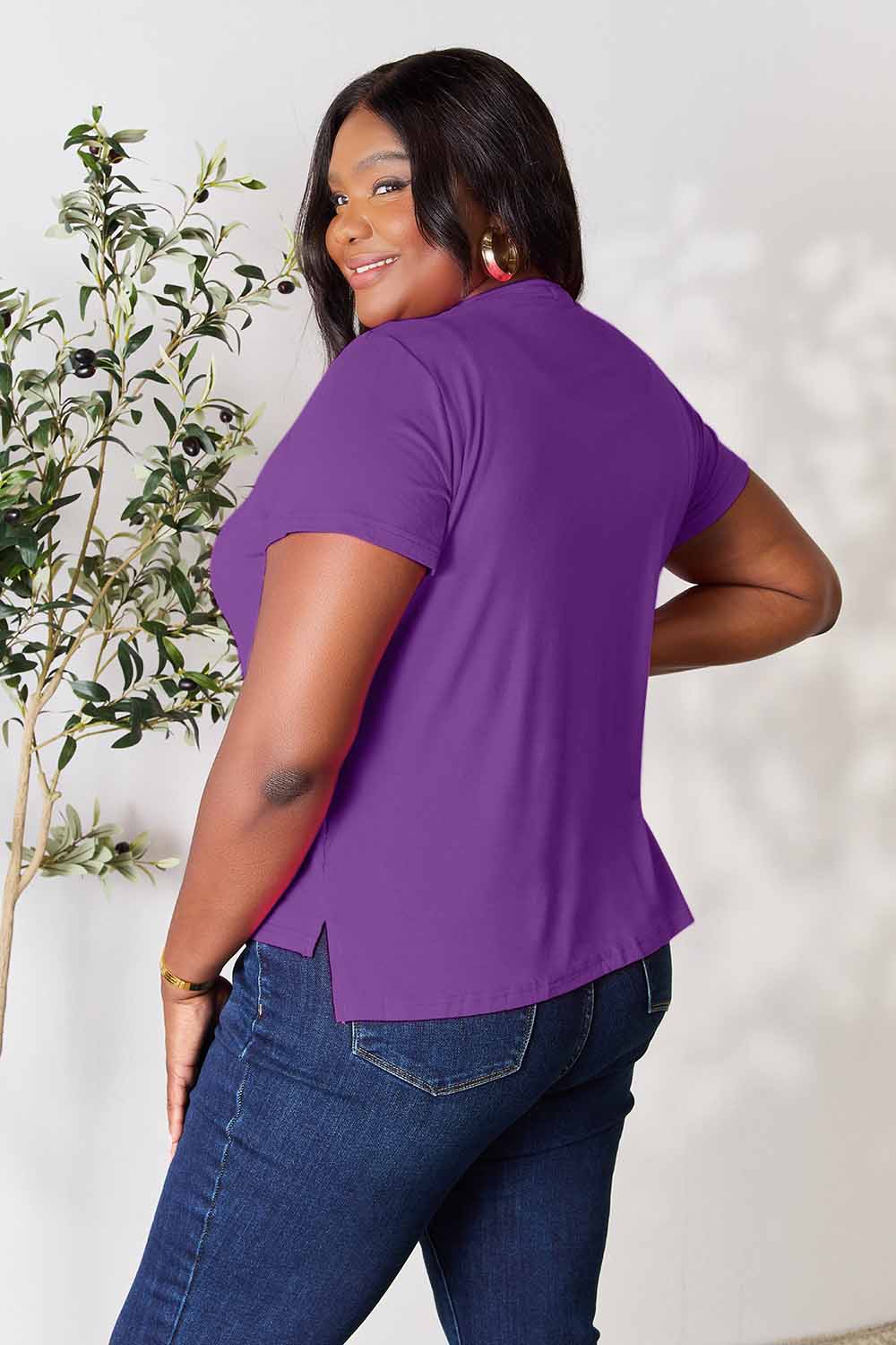 Basic Bae Full Size Round Neck Short Sleeve T-Shirt - Life's Fun Treasures