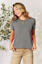 Basic Bae Full Size Round Neck Short Sleeve T-Shirt - Life's Fun Treasures