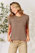 Basic Bae Full Size Round Neck Short Sleeve T-Shirt - Life's Fun Treasures
