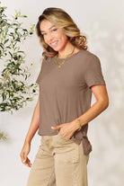 Basic Bae Full Size Round Neck Short Sleeve T-Shirt - Life's Fun Treasures