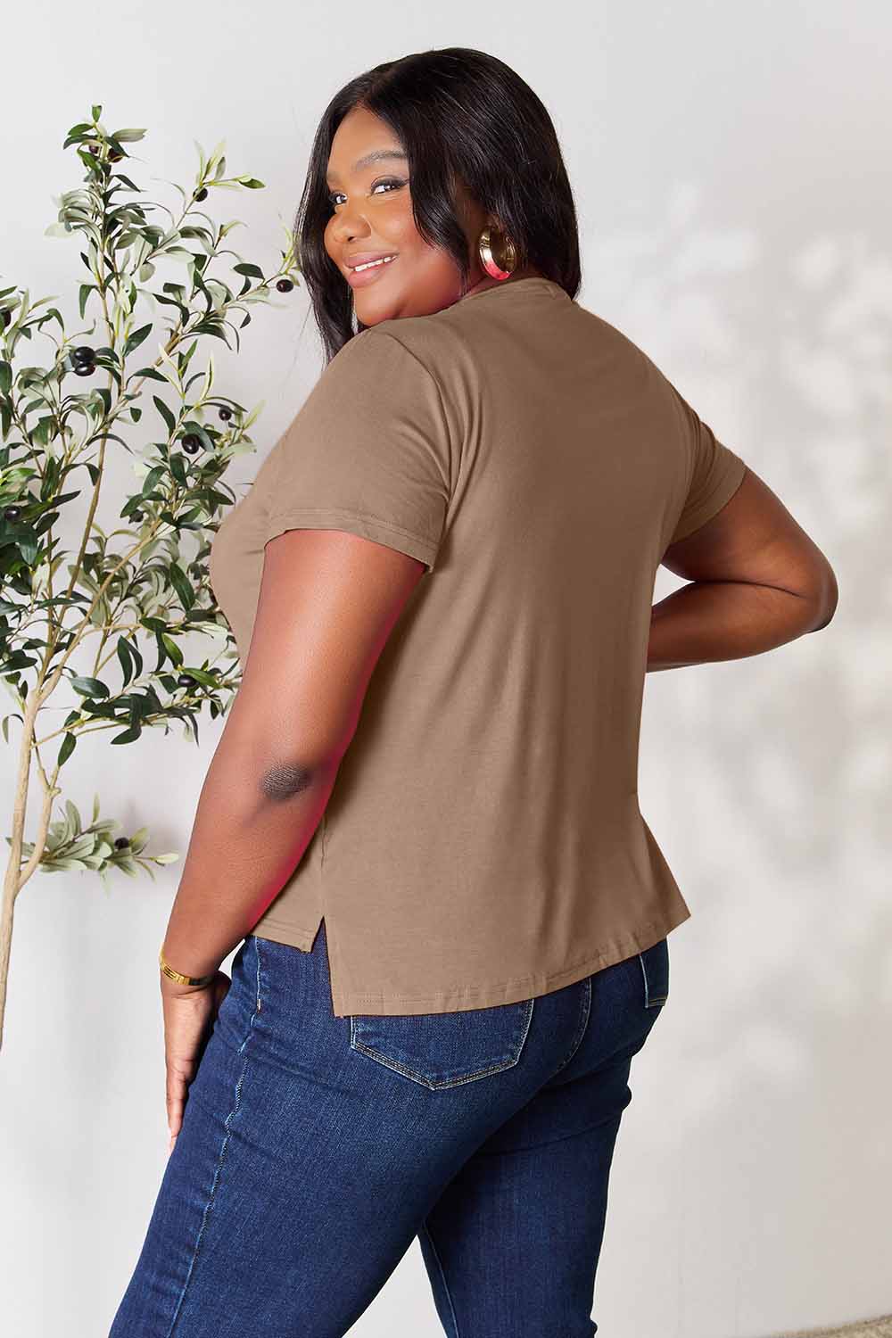 Basic Bae Full Size Round Neck Short Sleeve T-Shirt - Life's Fun Treasures