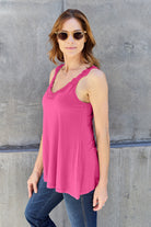 Basic Bae Full Size Lace Detail V-Neck Cutout Cami - Life's Fun Treasures
