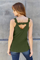 Basic Bae Full Size Lace Detail V-Neck Cutout Cami - Life's Fun Treasures