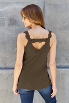 Basic Bae Full Size Lace Detail V-Neck Cutout Cami - Life's Fun Treasures
