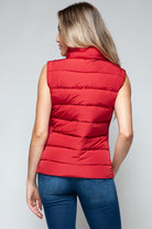 Snobbish Zip Up Turtleneck Vest with Pockets - Life's Fun Treasures