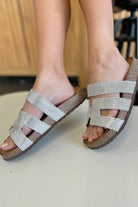 Forever Link Rhinestone Open Toe Sandals - Life's Fun Treasures