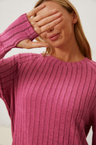 Basic Bae Full Size Ribbed Thumbhole Sleeve T-Shirt - Life's Fun Treasures