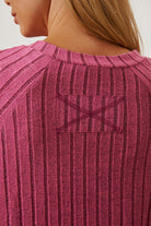 Basic Bae Full Size Ribbed Thumbhole Sleeve T-Shirt - Life's Fun Treasures