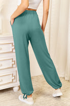 Basic Bae Full Size Soft Rayon Drawstring Waist Pants with Pockets - Life's Fun Treasures