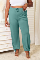 Basic Bae Full Size Soft Rayon Drawstring Waist Pants with Pockets - Life's Fun Treasures