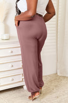 Basic Bae Full Size Soft Rayon Drawstring Waist Pants with Pockets - Life's Fun Treasures