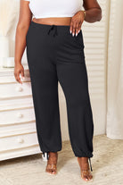 Basic Bae Full Size Soft Rayon Drawstring Waist Pants with Pockets - Life's Fun Treasures
