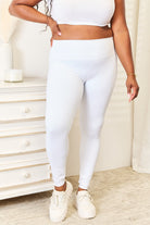 Double Take Wide Waistband Sports Leggings - Life's Fun Treasures