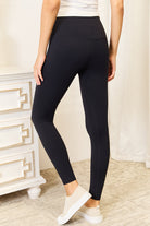 Double Take Wide Waistband Sports Leggings - Life's Fun Treasures