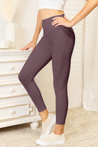 Double Take Wide Waistband Sports Leggings - Life's Fun Treasures