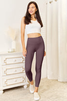 Double Take Wide Waistband Sports Leggings - Life's Fun Treasures