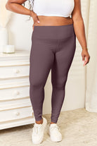 Double Take Wide Waistband Sports Leggings - Life's Fun Treasures